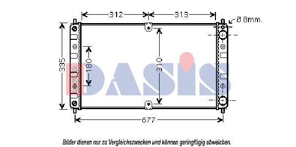 AKS DASIS Radiaator,mootorijahutus 490012N